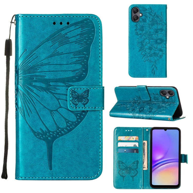 Custodia in pelle con farfalla per Samsung Galaxy A15