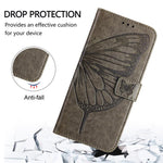 Custodia in pelle con farfalla per Samsung Galaxy A15