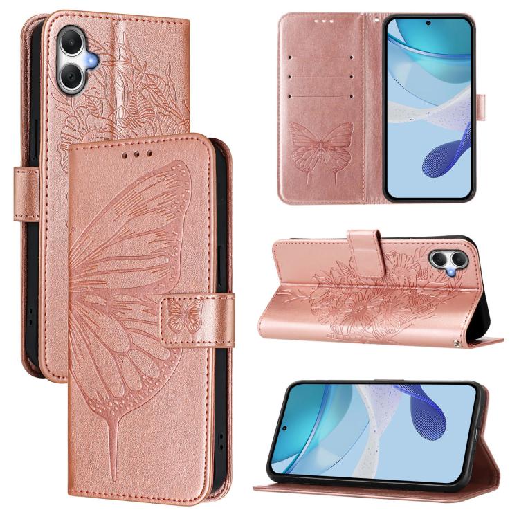 Custodia in pelle con farfalla per Samsung Galaxy A15