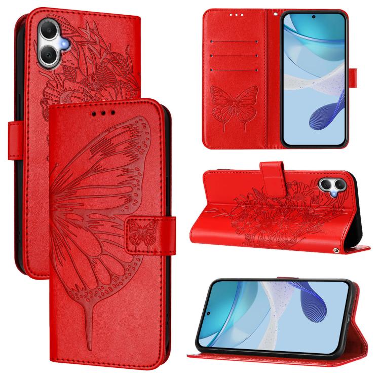 Custodia in pelle con farfalla per Samsung Galaxy A15