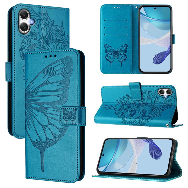 Custodia in pelle con farfalla per Samsung Galaxy A15