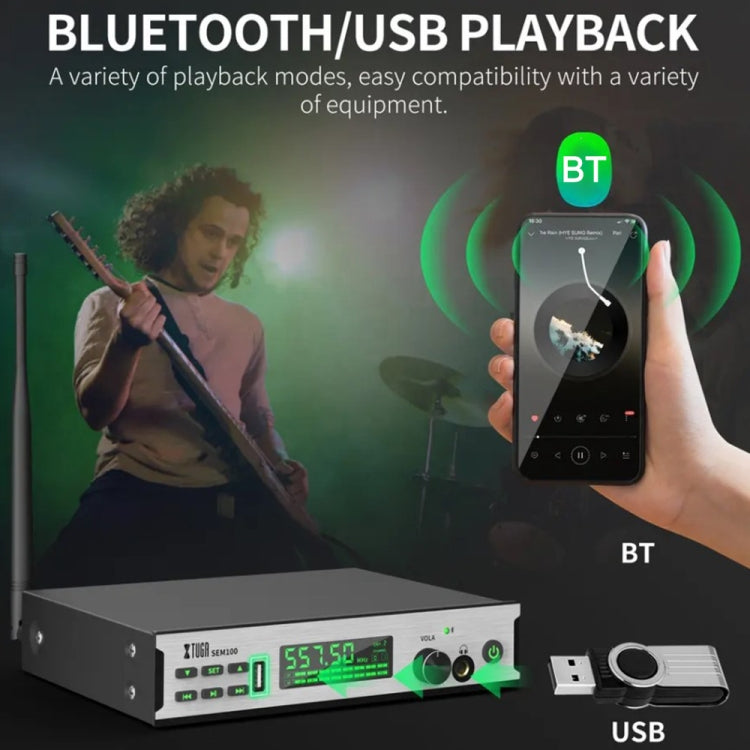 XTUGA SEM100 sistema monitoraggio auricolare wireless