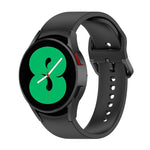 Per Samsung Galaxy Watch 6/6 cinturino classico in silicone con fibbia tinta unita, S Size