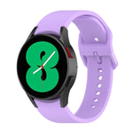 Per Samsung Galaxy Watch 6/6 cinturino classico in silicone con fibbia tinta unita, S Size