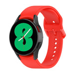 Per Samsung Galaxy Watch 6/6 cinturino classico in silicone con fibbia tinta unita, S Size