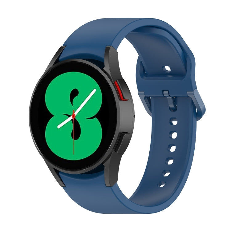 Per Samsung Galaxy Watch 6/6 cinturino classico in silicone con fibbia tinta unita, S Size
