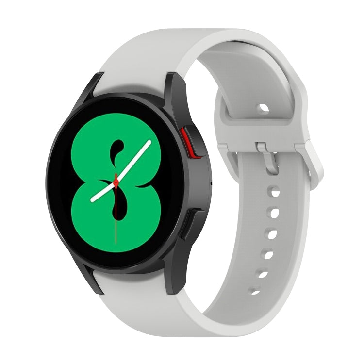 Per Samsung Galaxy Watch 6/6 cinturino classico in silicone con fibbia tinta unita, S Size