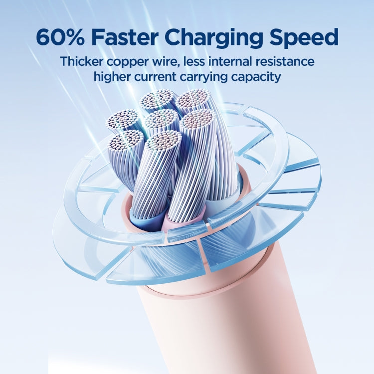 Cavo ricarica rapida USB a USB-C 3A 1,2 m in silicone