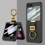 Custodia in pelle con supporto anello per Samsung Galaxy Z Flip5
