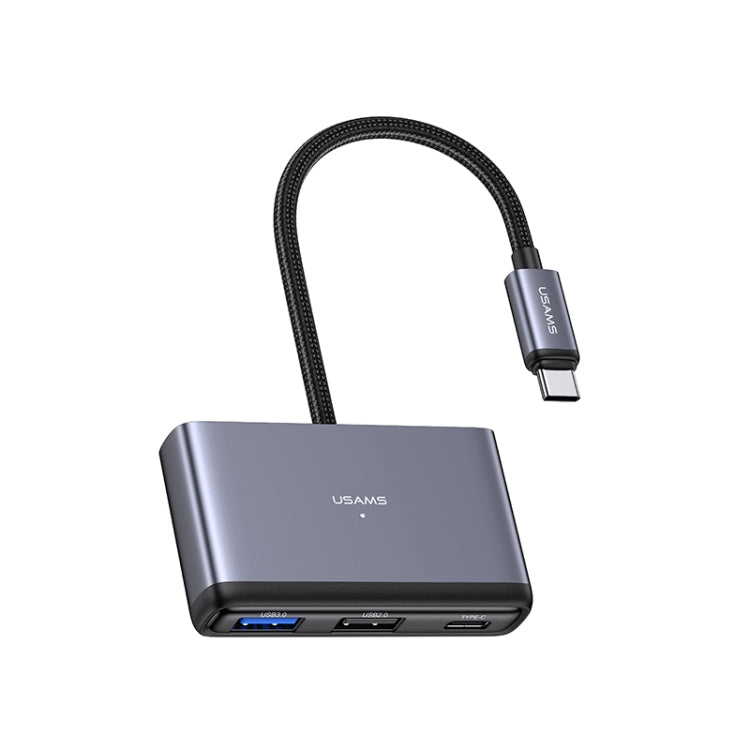 USAMS HUB docking station USB-C 4 in 1 con PD 60W