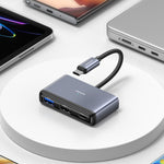 USAMS HUB docking station USB-C 4 in 1 con PD 60W