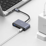 USAMS HUB docking station USB-C 4 in 1 con PD 60W