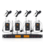 XTUGA A400-B sistema microfonico wireless UHF 4 canali