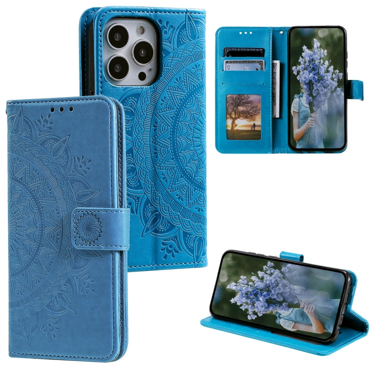 Custodia in pelle goffrata con slot carte per iPhone 16