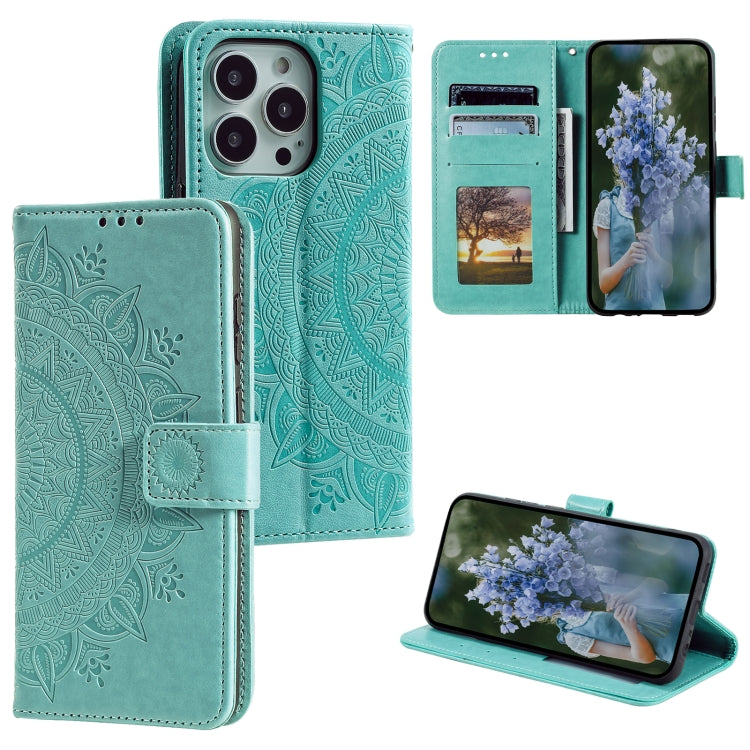 Custodia in pelle goffrata con slot carte per iPhone 16