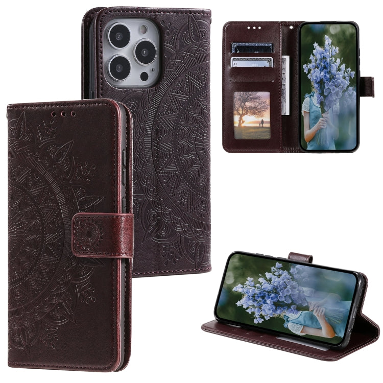 Custodia in pelle goffrata con slot carte per iPhone 16