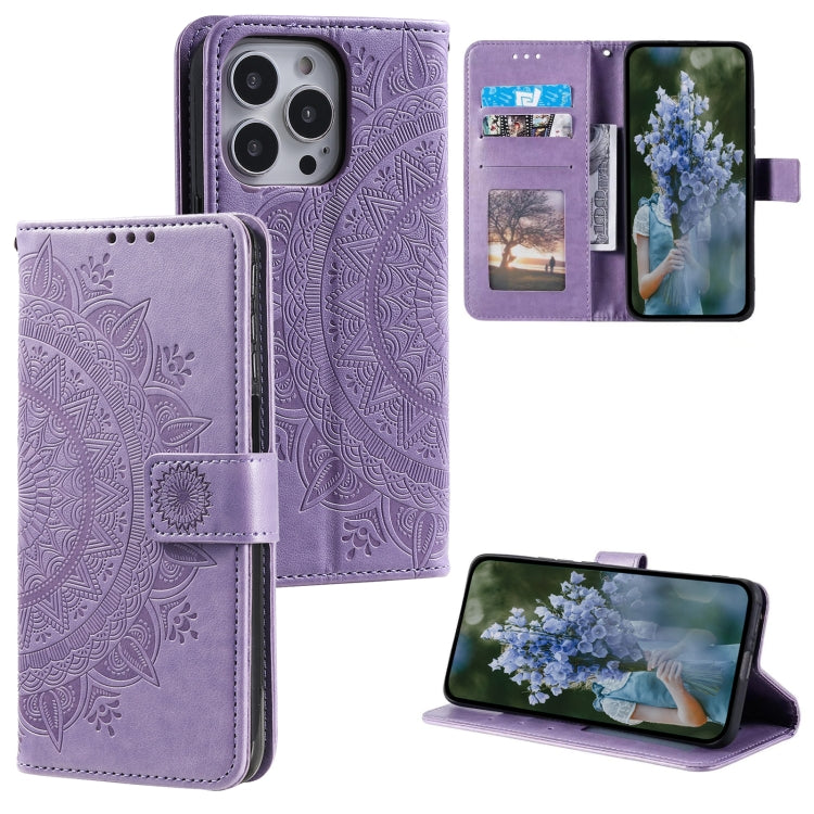 Custodia in pelle goffrata con slot carte per iPhone 16