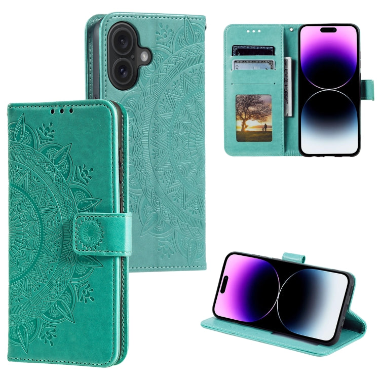 Custodia in pelle goffrata con slot carte per iPhone 16