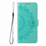 Custodia in pelle goffrata con slot carte per iPhone 16