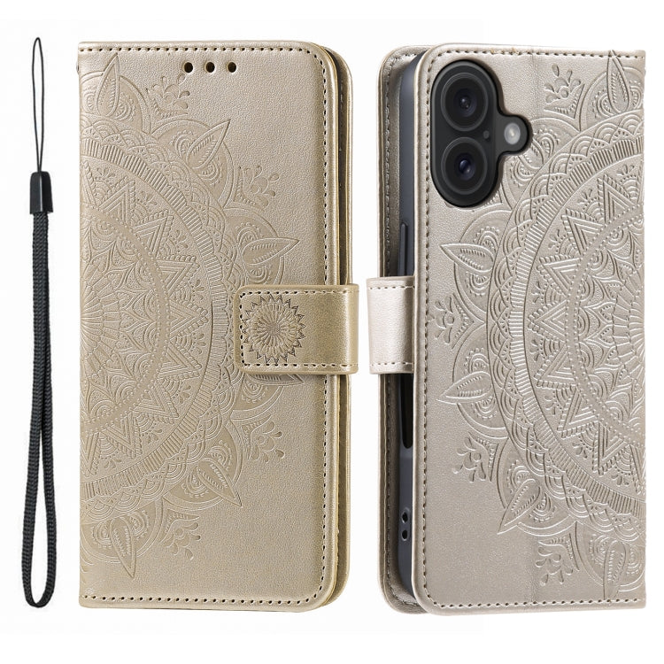 Custodia in pelle goffrata con slot carte per iPhone 16