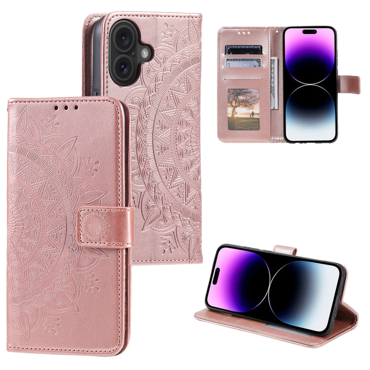 Custodia in pelle goffrata con slot carte per iPhone 16