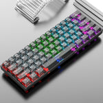 XUNFOX K30 Tastiera meccanica cablata 61 tasti nera