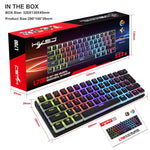HXSJ L700 Tastiera meccanica RGB cablata 61 tasti
