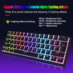 HXSJ L700 Tastiera meccanica RGB cablata 61 tasti