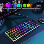 HXSJ L700 Tastiera meccanica RGB cablata 61 tasti