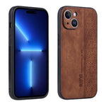 Custodia per telefono AZNS in pelle goffrata 3D, For iPhone 16, For iPhone 15 Pro Max, For iPhone 15 Pro, For iPhone 15 Plus