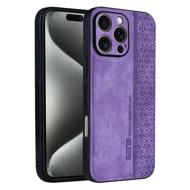 Custodia per telefono AZNS in pelle goffrata 3D, For iPhone Air, For iPhone 16 Pro Max, For iPhone 16 Pro, For iPhone 16 Plus