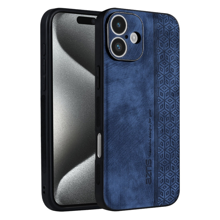Custodia per telefono AZNS in pelle goffrata 3D, For iPhone Air, For iPhone 16 Pro Max, For iPhone 16 Pro, For iPhone 16 Plus