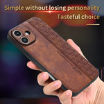 Custodia per telefono AZNS in pelle goffrata 3D, For iPhone 16, For iPhone 15 Pro Max, For iPhone 15 Pro, For iPhone 15 Plus