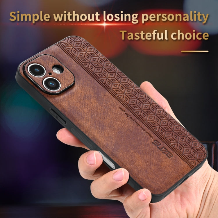 Custodia per telefono AZNS in pelle goffrata 3D, For iPhone 16, For iPhone 15 Pro Max, For iPhone 15 Pro, For iPhone 15 Plus