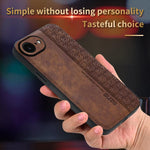 Custodia per telefono AZNS in pelle goffrata 3D, For iPhone 16e / 17e, For iPhone 17 Pro Max, For iPhone 17 Pro, For iPhone 17