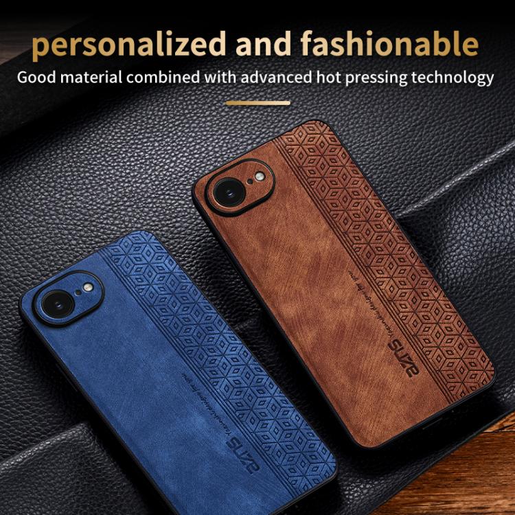Custodia per telefono AZNS in pelle goffrata 3D, For iPhone 16e / 17e, For iPhone 17 Pro Max, For iPhone 17 Pro, For iPhone 17