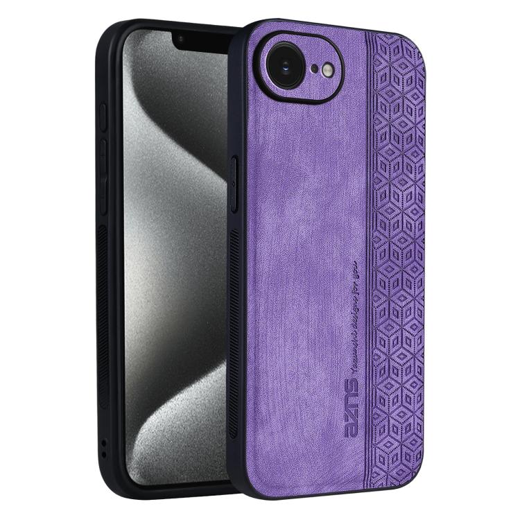 Custodia per telefono AZNS in pelle goffrata 3D, For iPhone 16e / 17e, For iPhone 17 Pro Max, For iPhone 17 Pro, For iPhone 17