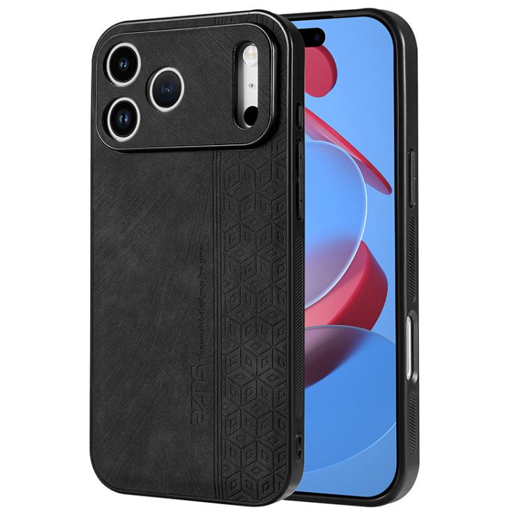 Custodia per telefono AZNS in pelle goffrata 3D, For iPhone 16e / 17e, For iPhone 17 Pro Max, For iPhone 17 Pro, For iPhone 17