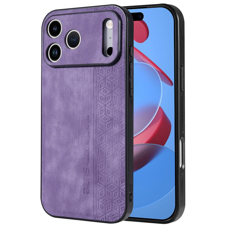 Custodia per telefono AZNS in pelle goffrata 3D, For iPhone 16e / 17e, For iPhone 17 Pro Max, For iPhone 17 Pro, For iPhone 17