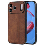Custodia per telefono AZNS in pelle goffrata 3D, For iPhone 16e / 17e, For iPhone 17 Pro Max, For iPhone 17 Pro, For iPhone 17
