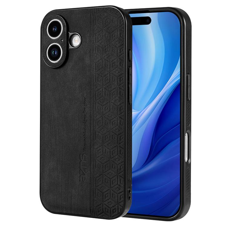 Custodia per telefono AZNS in pelle goffrata 3D, For iPhone 16e / 17e, For iPhone 17 Pro Max, For iPhone 17 Pro, For iPhone 17