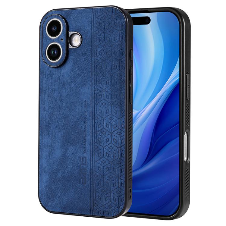 Custodia per telefono AZNS in pelle goffrata 3D, For iPhone 16e / 17e, For iPhone 17 Pro Max, For iPhone 17 Pro, For iPhone 17