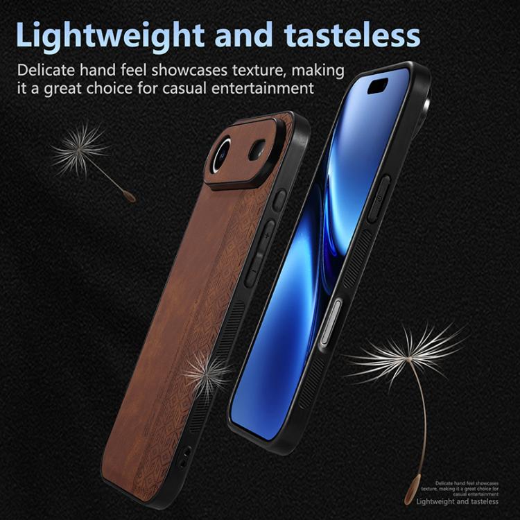 Custodia per telefono AZNS in pelle goffrata 3D, For iPhone Air, For iPhone 16 Pro Max, For iPhone 16 Pro, For iPhone 16 Plus