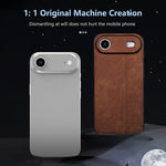 Custodia per telefono AZNS in pelle goffrata 3D, For iPhone Air, For iPhone 16 Pro Max, For iPhone 16 Pro, For iPhone 16 Plus