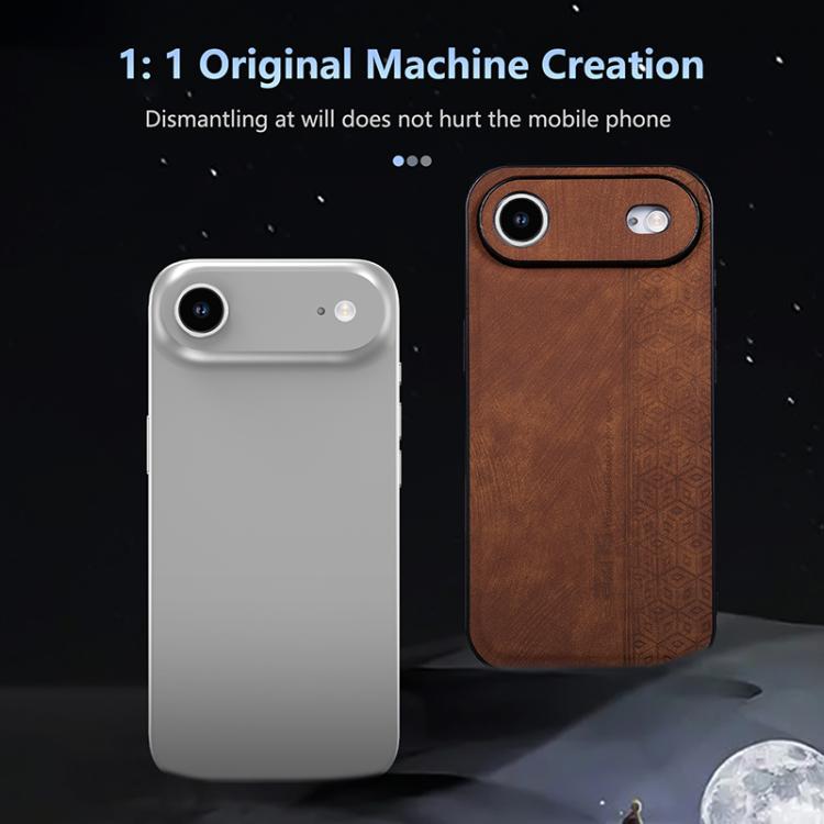 Custodia per telefono AZNS in pelle goffrata 3D, For iPhone Air, For iPhone 16 Pro Max, For iPhone 16 Pro, For iPhone 16 Plus