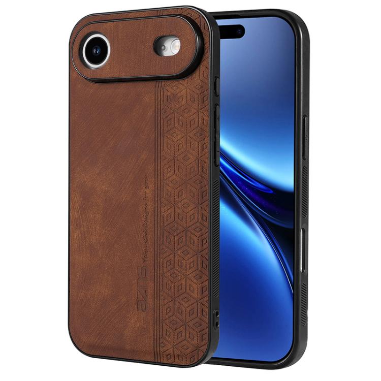 Custodia per telefono AZNS in pelle goffrata 3D, For iPhone Air, For iPhone 16 Pro Max, For iPhone 16 Pro, For iPhone 16 Plus