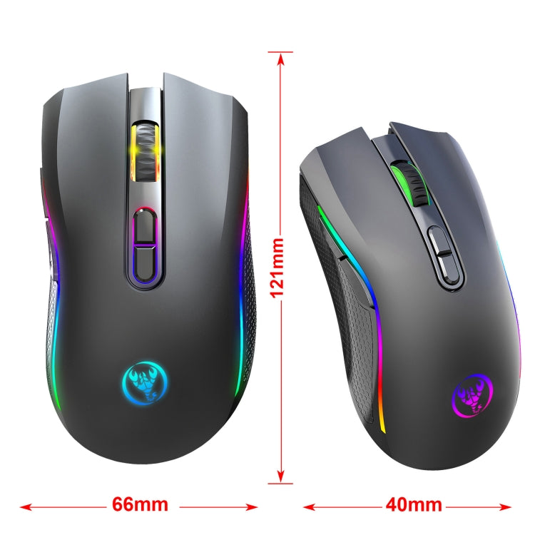Mouse wireless HXSJ T69 4800 DPI RGB 2,4 GHz