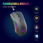 Mouse wireless HXSJ T69 4800 DPI RGB 2,4 GHz