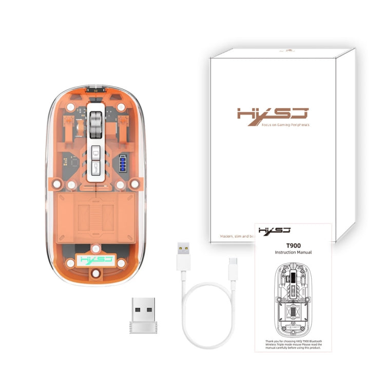 Mouse gaming wireless HXSJ T900 a 3 modalità, fino a 2400 DPI - immagine 2