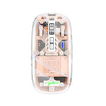 Mouse gaming wireless HXSJ T900 a 3 modalità, fino a 2400 DPI - immagine 4